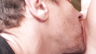 Step-Dad's Rough Handjob & Deepthroat Blow Job Ending With Facial