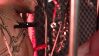 BDSM Bondage Slave Training - Clothes Pin Torments & Electro Shock Therapy