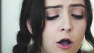 PetiteSerenahill - DeepThroats Huge Black Monster Dick & Swallows Load
