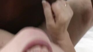 Black Stud's Big Dick Makes Blondie Bust A Load - PornPros