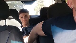 Hot MILF Gives Hardcore Ride to Driver in Car - PornPros