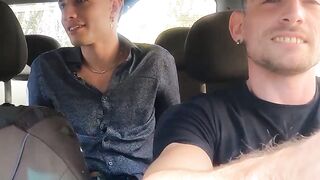 Hot MILF Gives Hardcore Ride to Driver in Car - PornPros