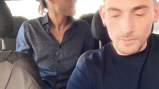Hot MILF Gives Hardcore Ride to Driver in Car - PornPros