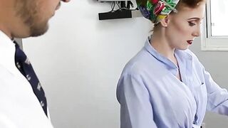 Throated #12 - Brunette Babe Kendra Lust Gets Deepthroat Blowjob