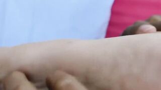 Asian Couple's Anal Adventure - Foot Worship Bare Back Threesome