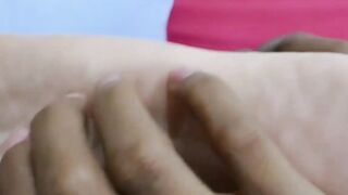 Asian Couple's Anal Adventure - Foot Worship Bare Back Threesome