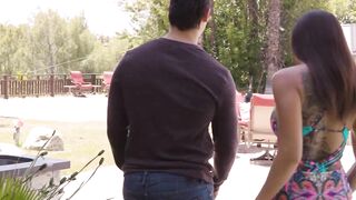 Hot Neighbor Giovanni Frame Fucks His Hot Latina Next Door Girlfriend - POV
