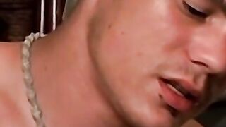 Hunk's Smokin' Hot Blowjob & Facial - Neckless Guy Fucks His Buddy Raw