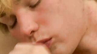 Blond Twinks' Passionate Anal Adventure" or "Anal Exploration with Blowjobs & Doggy-Style Fucking