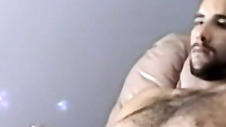 Hairiest Amateur Guy Masturabtes & Squirts On Camera