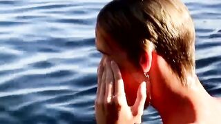 Blonde Twunk's Poolside Masturbation Adventure