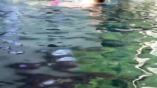 Blonde Twunk's Poolside Masturbation Adventure