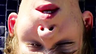 Blonde Twunk's Poolside Masturbation Adventure