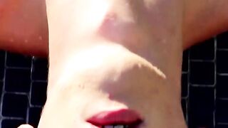 Blonde Twunk's Poolside Masturbation Adventure