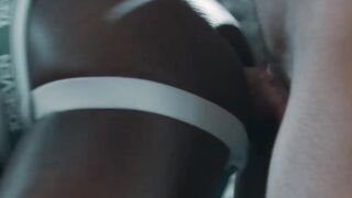 Big Dick White Guy Fucks Huge Assed BBW Thug In Jocks