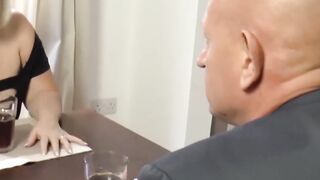 Grandpas Oldest Trick - Granddaughter Rides Gramps Dick & Gets Facial