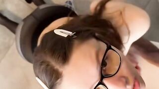 Erotic Encounters: Older Woman Seduces Young Black Stud With Blowjob & Deepthroat