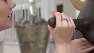BBC Threesome Slut Sandwich - Big Black Dick Double Penetration