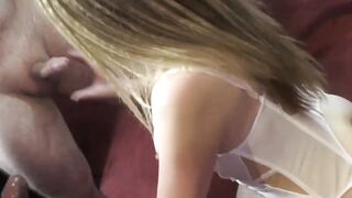 Mature Milf Madisson Rose Sucks & Fucks Three Huge Dicks in POV