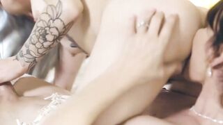 Fashionista Faerie - Sexy Glasses Babe Snaps Pictures Of Bride And Kisses Her