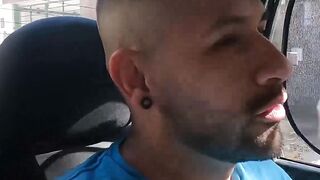Milk-Star's Ass Gets Pounded Hard By His Horny Driver In Car