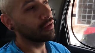 Milk-Star's Ass Gets Pounded Hard By His Horny Driver In Car
