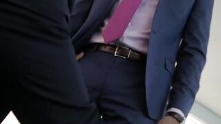 Busty Blonde MILF Gets Anal Pounding From Her Hot Secretary In A Suit