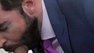 Busty Blonde MILF Gets Anal Pounding From Her Hot Secretary In A Suit