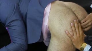 Busty Blonde MILF Gets Anal Pounding From Her Hot Secretary In A Suit