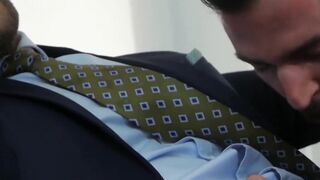 Busty Blonde MILF Gets Anal Pounding From Her Hot Secretary In A Suit