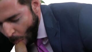 Busty Blonde MILF Gets Anal Pounding From Her Hot Secretary In A Suit