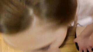 Sloppy Blowjob & Shave Job - Sir's Panties Eaten Off By His Sl*t