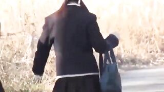 Japanese Teen Outdoor Peeing Adventure - Fetish Peeing in Public
