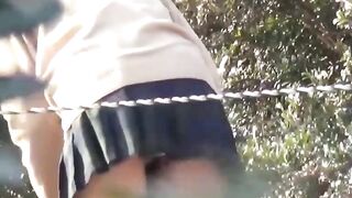 Japanese Teen Outdoor Peeing Adventure - Fetish Peeing in Public