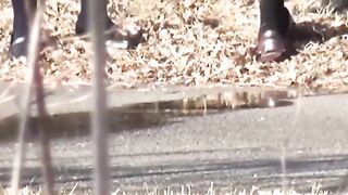 Japanese Teen Outdoor Peeing Adventure - Fetish Peeing in Public