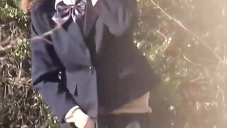 Japanese Teen Outdoor Peeing Adventure - Fetish Peeing in Public