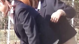 Japanese Teen Outdoor Peeing Adventure - Fetish Peeing in Public