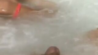Brazilian Hunk Dildo Fucks His Ass While Bathing