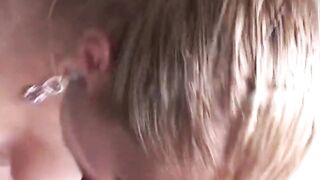 Blond Cutie's Sweet Mouth Fucks A Big Dick - POV Blowjob & Facial