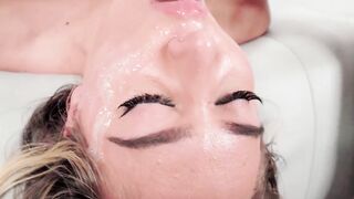 Ella Reese's Face Gets Covered In Glory - POV Blowjob & Facial