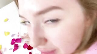 Valentine's Special - Point-of View Foot Job with Double Creampie Surprise