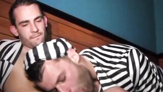Three's Company - Three Jock Guys Fuck Hard In A Threesome