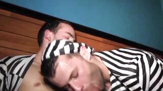 Three's Company - Three Jock Guys Fuck Hard In A Threesome