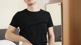 Twinks Hard-Dick Stroking Session - Closeup View of Young Guy's Dick