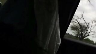 Car Sex Sirens - Hot Brunette Babe Gets Creamped In Car While Driving