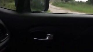 Car Sex Sirens - Hot Brunette Babe Gets Creamped In Car While Driving