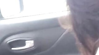 Car Sex Sirens - Hot Brunette Babe Gets Creamped In Car While Driving