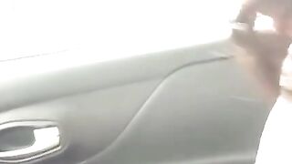 Car Sex Sirens - Hot Brunette Babe Gets Creamped In Car While Driving