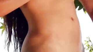 Transgender Babe's Outdoor Masturbation Adventure