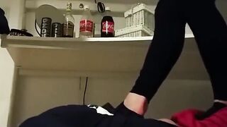 Busty MILF Dominatrix Crushing Her Man's Body in Kinky Foot Fetish Fantasy